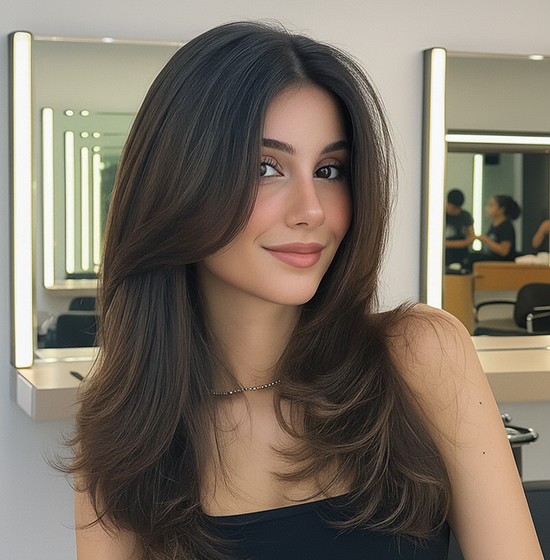 Curtain Bangs-Fringe Trim-Eco Hair Studio