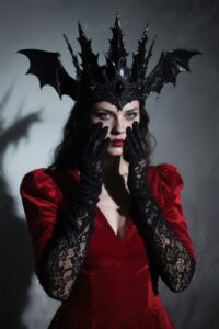 Sustainable Vampire Queen Hairstyle by Eco hair studio